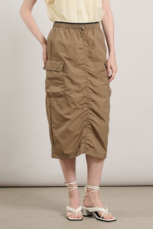 [25SU] 파카링 H라인 스커트  - SEPIA A5M4S22276