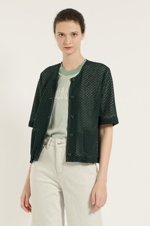 [25SU] 가디건 자켓 - DARK GREEN B5B5J14243