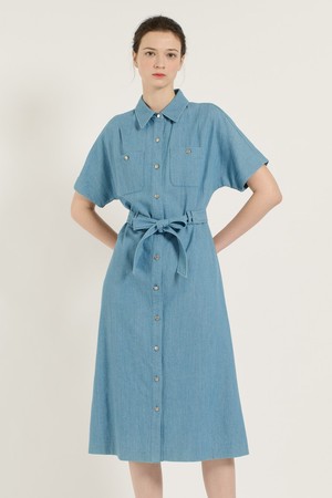[25SU] H라인 데님원피스 - LIGHT BLUE B5B5O64251