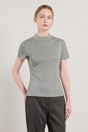 [25SU] 하프넥 반팔 져지 - MULTI M GRAY A5M5X43797