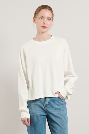 [25FA] 맨투맨 라운드 져지 - SNOW WHITE A5F7X40711