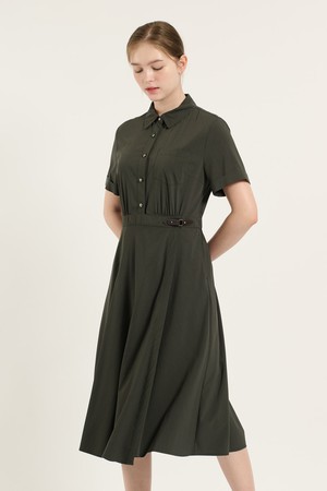 [25SU] 셔츠형 랩원피스 - DARK GRAY B5B4O62517