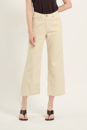 [25SU] 세미와이드 데님팬츠 - LIGHT BEIGE B5B4P35571