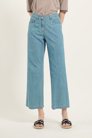 [25SU] 세미와이드 데님팬츠 - LIGHT BLUE B5B4P35551