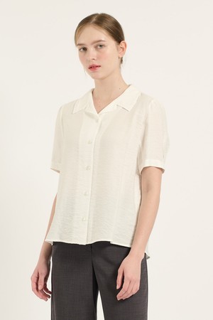 [25FA] 스탠 스포츠카라 블라우스 - OFF WHITE B5C7B41612