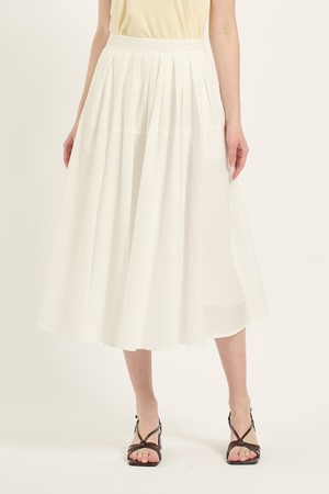 [25FA] 잔주름 스커트 - WHITE B5C7S20110