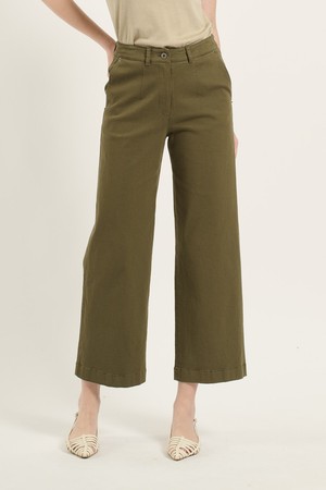 [25FA] 면혼방 워싱 팬츠 - KHAKI B5C7P30545