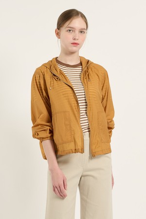 [25FA] 드로우스트링 집업 점퍼 - DARK ORANGE B5C7R17035