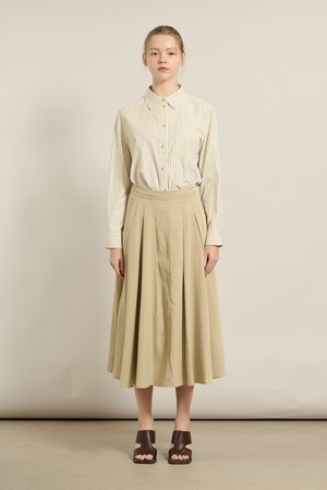 [25FA] 핀턱 스커트 - M BEIGE A5F8S21572