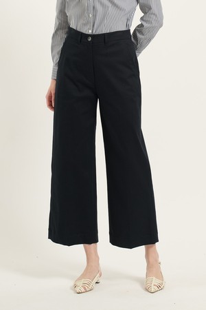 [25FA] 9부 기장감 와이드 팬츠 - DARK NAVY B5C8P32256