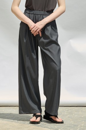 [25FA] 밴딩 와이드 팬츠 - CHARCOAL GRAY A5F7I37198