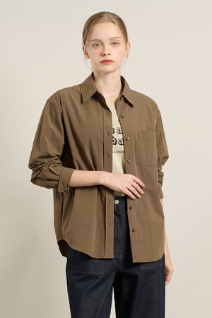 [25FA] 베이직 세트 블라우스 - BROWN A5F8B42274