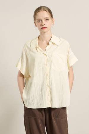 [25FA]  루즈핏 아우터 블라우스  - CREAM A5F8B49514