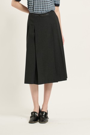 [25FA] 턱 스커트 - CHARCOAL GRAY B5C8S22298