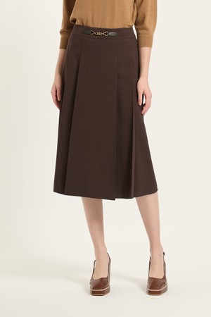 [25FA] 턱 스커트 - BROWN B5C8S22274