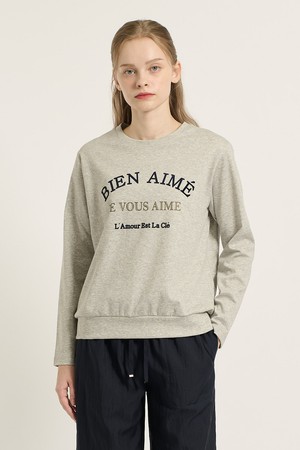 [25FA] 긴팔 맨투맨  티셔츠 - MULTI M GRAY B5C8X42297