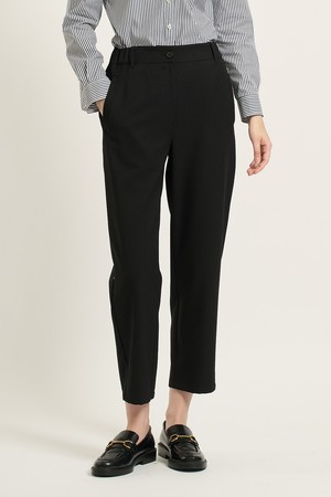 [25FA] 베기 슬림 팬츠 - BLACK B5C8P32599