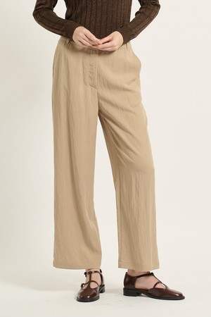 [25FA] 와이드 롱 팬츠 - M BEIGE B5C8P33472