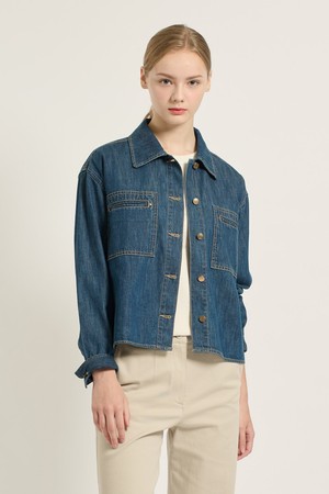[25FA] 아웃포켓 데님 자켓 - INDIGO B5C7J15160