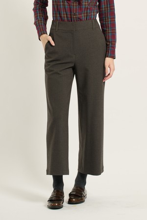 [25WT] 밴딩 롱 와이드팬츠 - KHAKI BROWN B5D9P30385