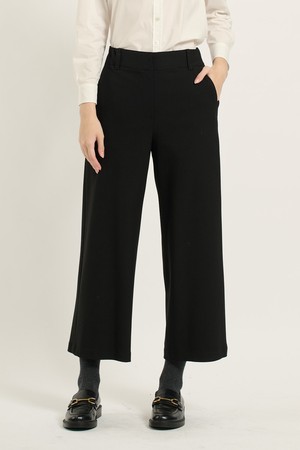 [25WT] 밴딩 롱 와이드팬츠 - BLACK B5D9P30399