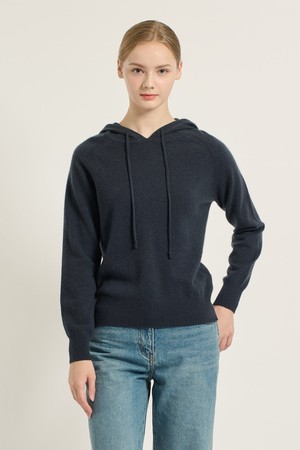 [25WT] 캐시울 후드 풀오버 - PEACOCK BLUE B5D9K40258