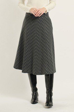 MARGARIN FINGERS] [25SP] LACE RUFFLE SKIRT (SKY)