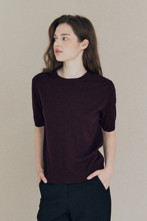 [25FA] 라운드 트윈 풀오버 - DARK PURPLE A5F8K31264