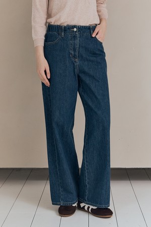 [25FA] 와이드레그 데님팬츠 - DARK BLUE A5F8P35954