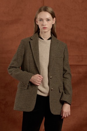 [25WT] 하운드투스 울 싱글 자켓 - KHAKI B5W9J10745