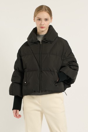 [25WT] 니트 소매 덕 다운 - BLACK B5D9F87699