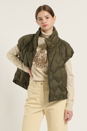 [25WT] 다이아 베스트 덕 다운 - KHAKI B5D9F87845