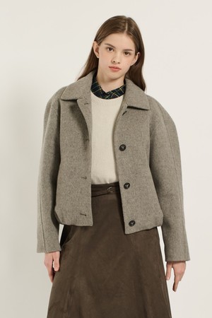 [25WT] 스탠카라 스트링볼륨 핸드메이드 자켓  - MULTI M GRAY B5D9J10297