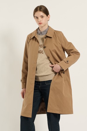 [25WT] 클래식 라이너 싱글 트렌치코트 - CAMEL B5D9N70180