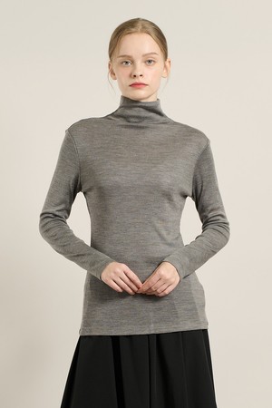 [25WT] 울 소프트 폴라 티셔츠 - MULTI M GRAY A5W9X40197