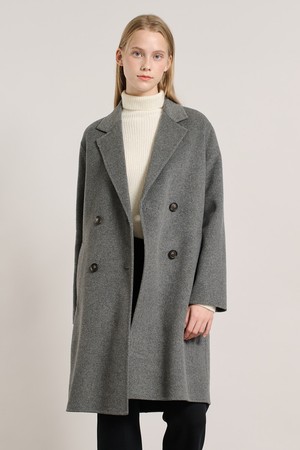 [25WT] 더블 핸드메이드코트 - DARK GRAY A5WAH82217
