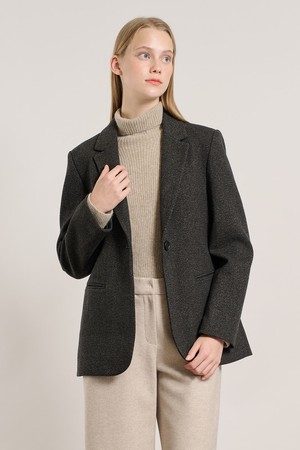 [25WT] 캐시블렌드 원버튼자켓 - MULTI M GRAY A5WAJ12097