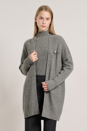 [25WT] 터크 트윈 롱 가디건 - MULTI M GRAY A5WAK12497