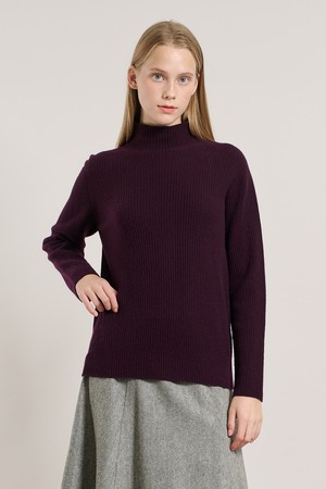 [25WT] 터크 트윈 반넥 풀오버 - DARK PURPLE A5WAK32464
