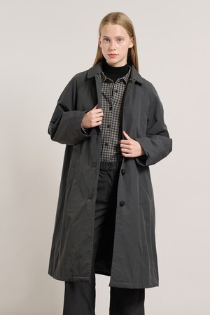 [25WT] 래글런 라이너 트랜치코트 - CHARCOAL GRAY A5WAN71198