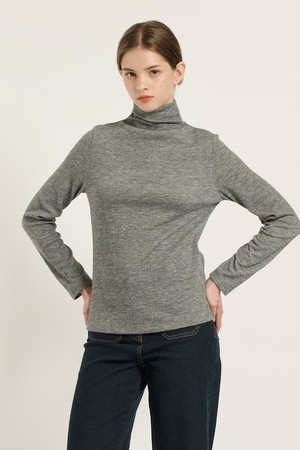 [25WT] 반하이넥 티셔츠 - M GRAY B5D9X40916