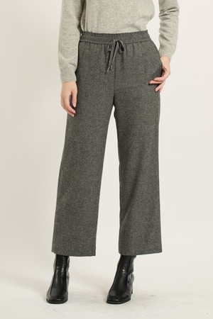 [25WT] 전체 밴딩 일자 와이드 팬츠 - CHARCOAL GRAY B5DAP33598