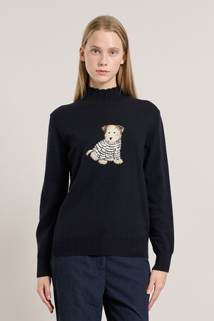 [25WT] 슈아 하프넥 풀오버 - DARK NAVY A5WAK41356