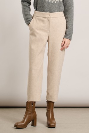 [25WT] 니트블록 팬츠 - LIGHT BEIGE A5WAP32871