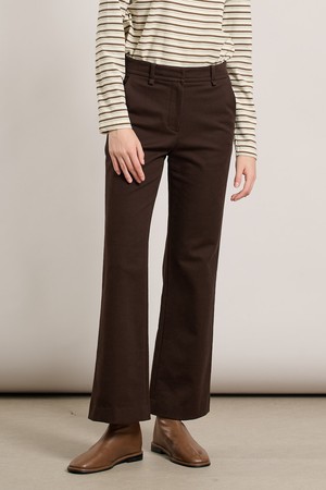 [25WT] 세미 부츠컷 팬츠 - DARK BROWN A5WAP32675