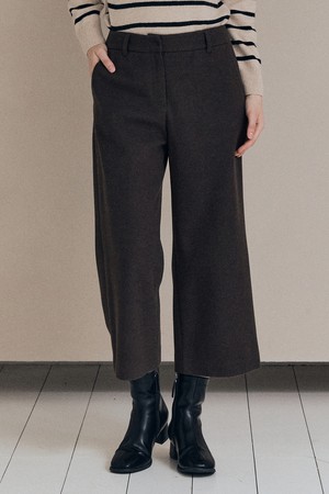 [25WT] 윈터 와이드 팬츠 - DARK BROWN A5WAP32475