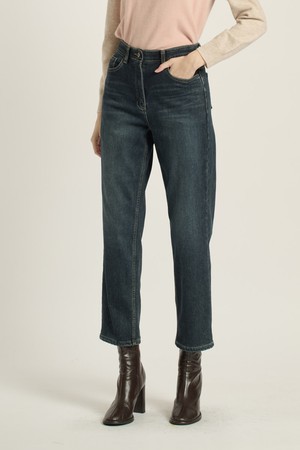 [25WT] 속기모 슬림 일자핏 팬츠 - DARK NAVY B5DAP35956