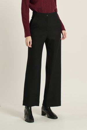 [25WT] 저지 롱 와이드팬츠 - BLACK B5DAP33099