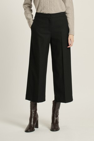 [25WT] 울 와이드 팬츠 - BLACK B5DAP32299