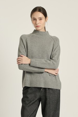 [25WT] 플랩 포켓 하프터틀 풀오버 - MULTI M GRAY B5DAK41597